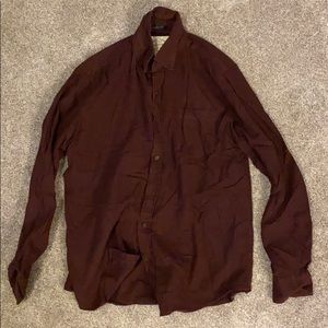 St Johns Bay maroon button down